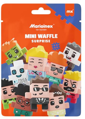 Marioinex Mini Waffle Mystery Figure Mini Building Blocks - Kinder bausteine, Waffelblöcke bausteine, Kinder Spielzeug