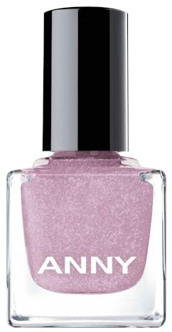 ANNY Nail Polish, Hochwertiger Farb-Nagellack, Glitzer Lila | Langanhaltender Glanz, Splitterresistent & schnelltrocknend, Dusty Kisses, 15ml