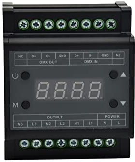 LAZIRO Führte Triac. DMX Dimmer-Controller AC 90V - 240V Hochspannung 1A 3 -Kanal DIM for LED-Panel-Downlight Dim Switch