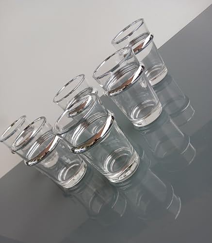 MIELIMON Lot de 6 verres à thé marocains élégants de 150 ml, tasses à thé persan arabe pour servir du café, expresso