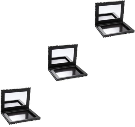 Healeved 3stücke Leerer Magnetischer Lidschatten-organizer Mit Spiegel Kreativer -nachfüllbehälter Für Kosmetika Geeignet Für Blush Und Lipgloss Große Kapazität Und Leicht Zu