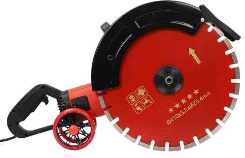 Steintrennmaschine - 4000W Betonsäge | Betonschneider | Steinschneidemaschine | 3000rpm 410mm | Steinschneider | Nassschneider | Inkl. 5m Schlauch | für Stein & Beton