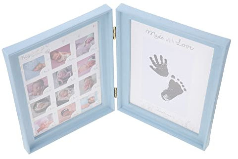 TOYANDONA Neugeborenen Hand Und Fußabdruck Foto Rahmen Personalisiertes Desktop Ornament Zur Aufbewahrung Von Babyfotos Und Erinnerungen Für Babyerinnerung Und