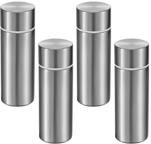 4 botellas de agua pequeñas de 120 ml, mini termo de café al vacío de pequeña capacidad, portátil, de acero inoxidable, para viaje, para el hogar, escuela, oficina, camping