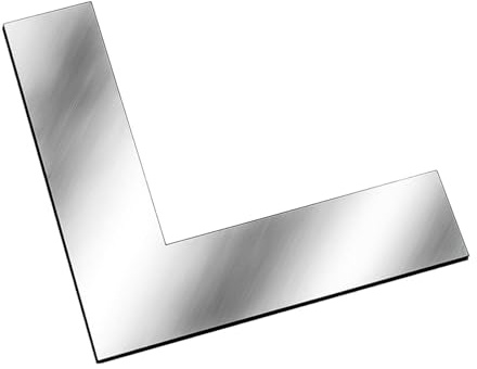 Cazzuola angolare per cartongesso a 90 gradi, in acciaio inox, per angoli interni ed esterni