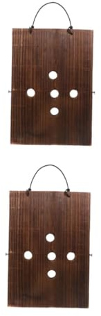 TOYANDONA 2 Piezas Placa de Madera Colgante Rústica para Plantas Suculentas y Trepadoras Decoración para Interiores y Exteriores Ahorra para y Salones
