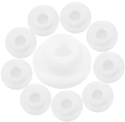 FUTUREORYY 10 pcs Washbasin Overflow Drain Caps Plastic Round Sink Overflow Cover for Bathroom Tub Sealing Plug Easy to Remove and Clean Water Waste Reduction