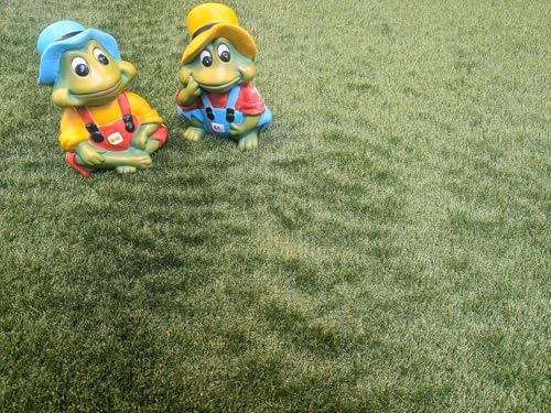 Melva césped artificial | Alfombra de césped de primera calidad para jardín y balcón, Corte (4m de ancho / 3m de largo)