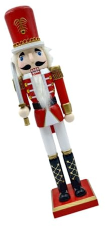 AMSLSIU Muñeco De Cascanueces De para Madera Decoración Versátil Que CREA Un Conmovedor para Fiestas Y Celebraciones Figuras De Cascanueces De Navidad Coleccionables para