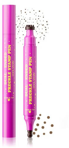 2 IN 1 Maquillage Stylo de Tache de Rousseur, Freckle Pen Makeup, Stylo à Point Imperméable Doux et Durable, Fausses Taches de Rousseur, Naturel, Longue Tenue, Anti-taches, Outil Léger #02