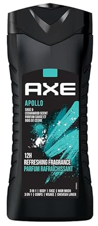 3er Pack - Axe Men Duschgel Axe Duschgel 3in1 Apollo - Sage & Cedarwood Scent - 250ml