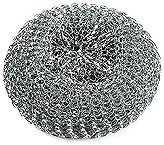 Vivid Looking Pack of 8 Bettina steel wire scourers, metal scourer more useful than brillo pads, wire wool excellent for around the house- cleaning the kitchen to the bathroom