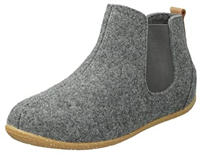 Rohde Damen, Frauen, Hausschuhe,Wechselfußbett,bequem-Schuhe,Komfortschuhe,Gummi-Laufsohle,GRAU,40 EU / 6.5 UK