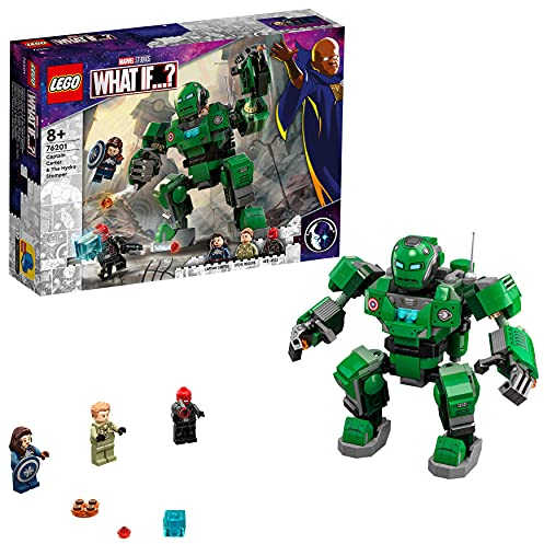 LEGO 76201 Marvel LAgent Carter et Le Marcheur dHydra avec Figurines Marvel LAgent Carter et Crane Rouge