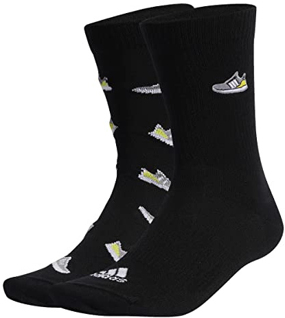 adidas Unisex Run X Ultraboost Shoe Love Graphic Socks 2 Pairs Socken (2 Paare)