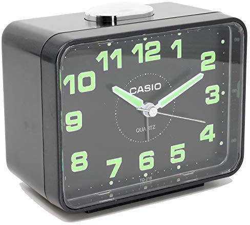 Despertador Analogico Casio TQ-218-1DF Analógico para Unisex Color Negro