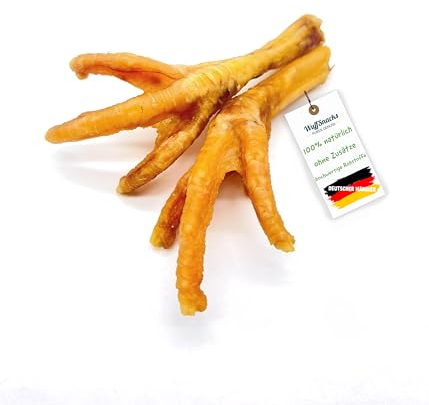 Getrocknete Hühnerfüße für Hunde | 5 kg | 100% Huhn | Kauartikel | Hundefutter | Leckerli von WuffSnacks