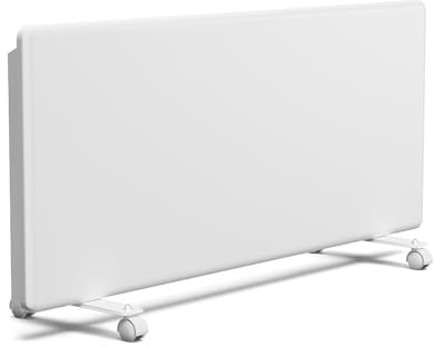 Blumfeldt ThermaTouch convecteur électrique 2000 W - thermostat électronique, minuterie 24 h, design moderne, IP24, radiateur électrique pour 20 m², radiateur électrique mural ou sur pied, blanc