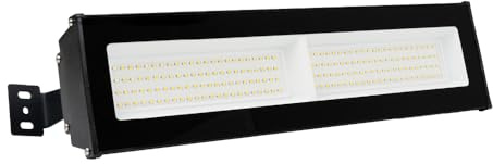 LUXULA Basic LED Hallenstrahler 100W 10000lm, 4000K, IK06 | 4000K Neutralweiß, IP65 IK06, Industrie Deckenleuchte, linear High Bay Hallenleuchte, Werkstattlampe, Garagenleuchte