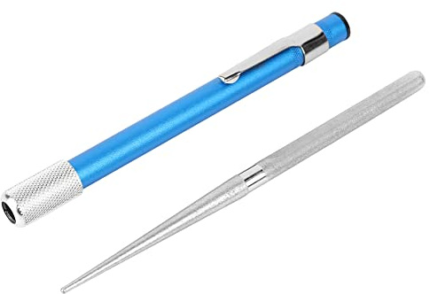 Diamond Pocket Sharpener, Portable Pocket Knife Steel Sharpener Rod Serrated Knife Sharpener Steel Sharpening Tools for Outdoor Kitchen Fishing
