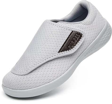 GURGER Chaussures Diabétiques pour Femmes Hommes Extra Pieds Larges Réglables Chaussures Orthopédique Chaussons