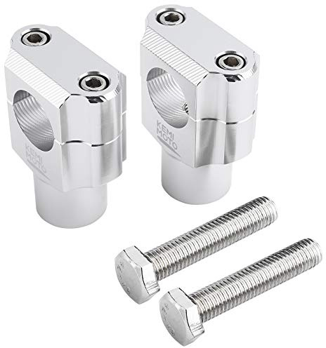 KEMIMOTO 1 Inch Motorcycle Handlebar Risers, Aluminum Alloy Motorcycle Risers, Compatible with Sportster Softail Dyna V-star Shadow, Universal Motorcycle Accessories