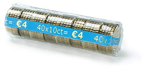 Monetique L250TC010 Münzhüllen, 0,10 Euro, 250 Stück