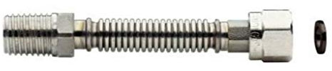 Tubo Per Caldaia 3/4 M/f Flessibile Ed Estensibile Fino A 20 Cm Per Acqua