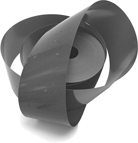Sorton - Flexible Rasenkante Kunststoff, Beeteinfassung Rund - Beetumrandung PVC, Blumenbeet Umrandung unsichtbar - Rasen und Beetbegrenzung hergestellt aus altplastik (15 cm x 10 Meter, Grau)