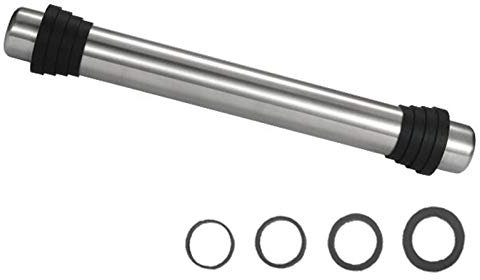 JLCP Mattarello Regolabile da 41 Cm in Acciaio Inossidabile con Anelli Guida Rimovibili, Anti-Aderente Rolling Pins da Cucina per Pasticceria, Pizza, Fondente,Lavabile in Lavastoviglie