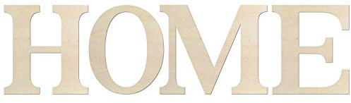 Kleenes Traumhandel Schriftzug Home - Buchstaben 20 cm hoch - Holzbuchstaben Wandbuchstaben