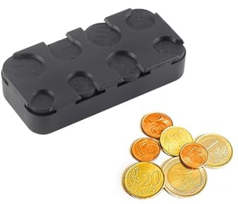 Euro-Münzenhalter, Euro-Münzenspender, Rechteck, Münzbörse, Kunststoff, Aufbewahrungsbox, Organizer, Verwendung des Autos
