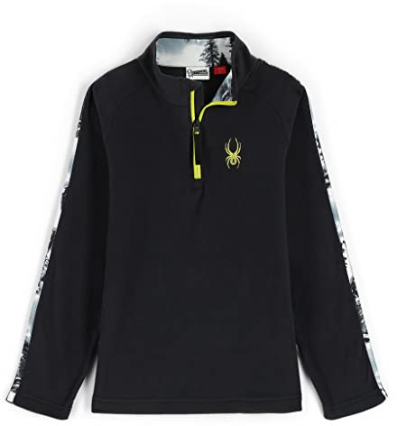 Spyder Jungen Youth Speed Fleece Jacke, Schwarz, 164 EU