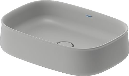 Duravit Zencha Aufsatzbecken 550 mm, ohne Hahnloch, 2373556779, Farbe: Grau