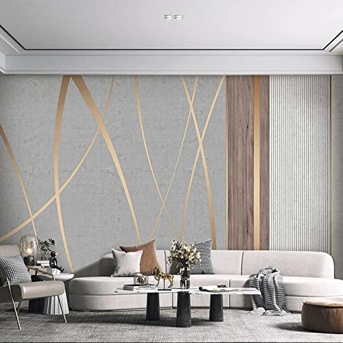 YUSENHUA Selbstklebende pvc-tapete 3d wohnzimmer tapete dreidimensionale goldene linie schlafzimmer hintergrund wandkunst dekoration aufkleber