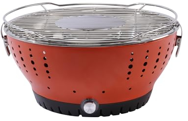 Yard Force Barbacoa de carbón portátil con ventilador integrado y conexión USB y bolsa de transporte - HX FBQ1