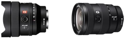 Sony SEL14F18GM | Vollformat FE 14mm F1.8 GM - Premium G Master Serie Objektiv mit Festbrennweite & E 16-55mm f/2.8 G | APS-C, Standard-Zoom-Objektiv (SEL1655G)