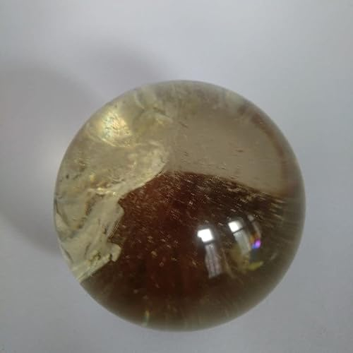 ICXLPMC Bola de Esfera de Cristal de Roca de Cuarzo Amarillo Citrino Natural Reiki Inicio Colecciones