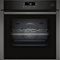 NEFF B6AVJ7AG3, N 50, Einbau-Backofen mit Dampfunterstützung, 60 x 60 cm, Made in Germany, Pyrolyse & Easy Clean Selbstreinigung, Air Fry samt Blech, Versenkbare Tür, Backautomatik
