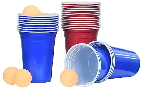 BOWEKAM Home & Garden - Set tavolo da birra da 0,5 l, in plastica, a scelta
