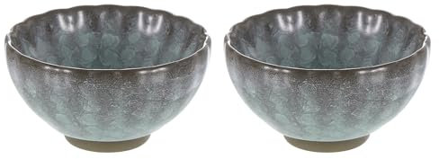 QUARKZMAN 2 Piezas de Cuenco de Matcha Japonés 4.23Oz Juego de Té Gong Fu Tradicional Taza de Mate de Cerámica Japonesa sin Asa Taza Grande de Porcelana para Té Matcha Café Bebidas, Cian
