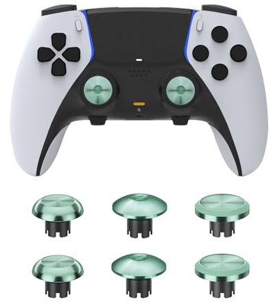 Kit d'accessoires de rechange en métal compatible avec manette PS5 DualSense Edge - Vert