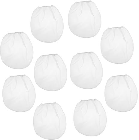 Tofficu 10pcs Paint Filter Bag Nylon Mesh Filter Bag for Oil Paint Drawstring for Fine Mesh