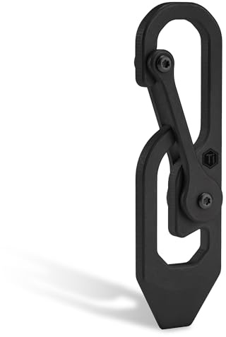 KeyUnity Mosquetón llavero multiherramienta 3 en 1, herramienta multiherramienta EDC con destornillador, palanca y cierre rápido para accesorios de camping al aire libre, uso diario, regalos para