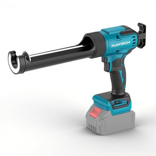 Elektrische Dichtungspistole–mit LED-Licht,einstellbarer Dichtstoffausgabe&ergonomischem Griff,geeignet für 300-310ml Kartuschen,für Bau-,Renovierungs& Dichtungsarbeiten(Ohne Akku)