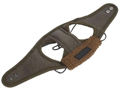 Yctze Fliegermütze für Hunde mit Ohrenklappen – Warme und Stilvolle Kopfbedeckung aus PU-Leder für Winterspaziergänge, Partys und Fotos (M)