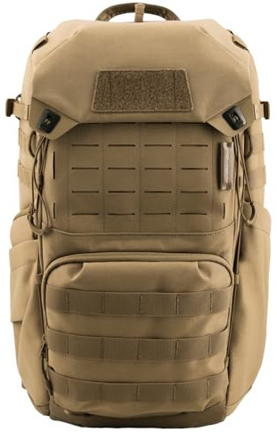 PGYTECH OneMo TAC Mochila Fotografia Profesional 35L Táctica Mochila para Cámara Impermeable para Cámaras DSLR/SLR/Mirrorless, Portátil de 15,6, Cubierta para Lluvia, Marrón Lobo