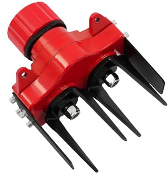 Sootvp 2-Tooth Weeding Wheel Multi-Function Grass Remover Tool Attachment, Efficient Weed Removal for Most Lawn Mowers, Crop-Safe Accessory for Garden Farm