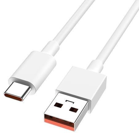 Oumida 120W Cable USB C (Compatible avec 33W/67W) Pour Xiaomi Redmi Note 14/13/12/11s/11/13 Pro/8 9 Pro 9T; Xiaomi mi 13/14/12T/11T Pro/11 Lite/10T/10/12, POCO X6/X5/C65/M5/X4 (1m)