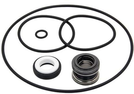 EasyByMall PS-200 Kit de reconstrucción de junta tórica y junta tórica para bombas de piscina XP2, XP2E, AquaFlo y Flo-Master Series - Caucho, negro